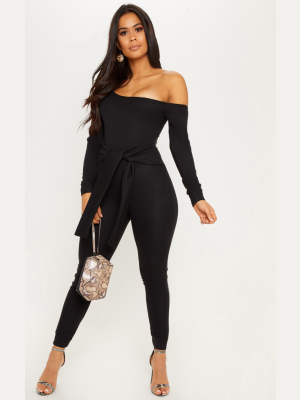 Black Sweat Jumpsuit