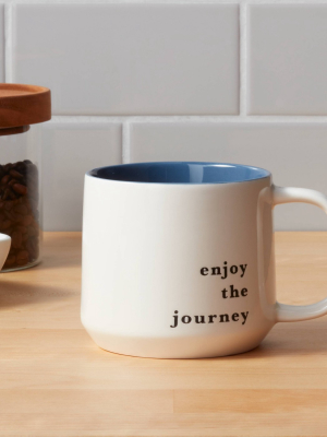 16oz Stoneware Enjoy The Journey Color Splash Mug - Threshold™