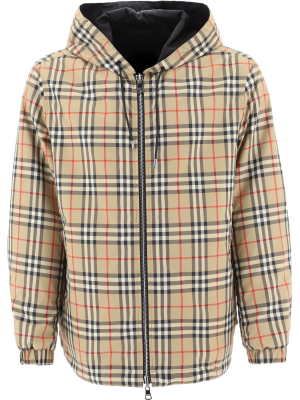 Burberry Reversible Vintage Check Pattern Jacket