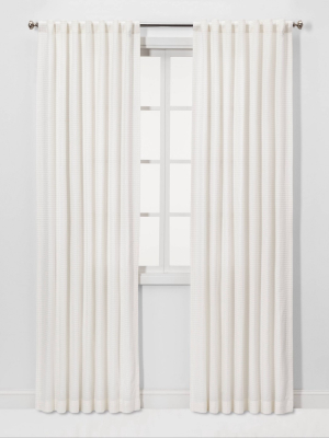 Honeycomb Light Filtering Curtain Panel White - Threshold™