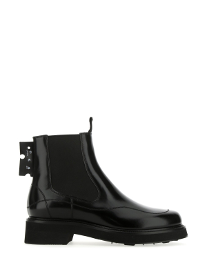 Off-white Logo Chelsea Boots