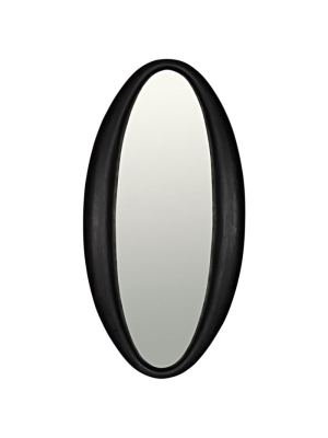 Noir Woolsey Mirror - Charcoal Black