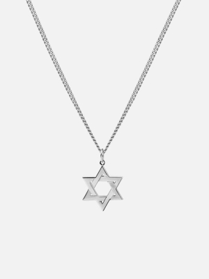 Star Of David I Necklace, Sterling Silver