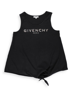 Givenchy Kids Foil Logo Print Tank Top