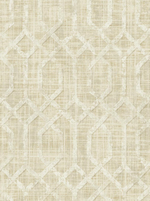 Giant's Causeway Wallpaper In Sand And Gold From The Stark Collection By Mayflower Wallpaper