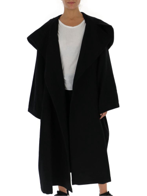 Yohji Yamamoto Oversized Hooded Coat