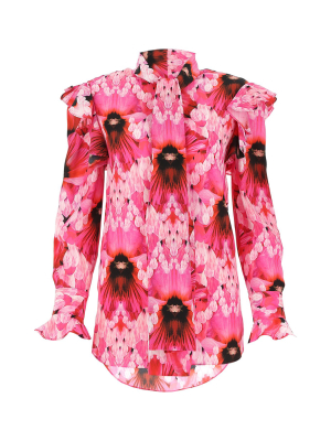 Alexander Mcqueen Floral Print Blouse