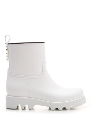 Redvalention Studded Detailed Rain Boots