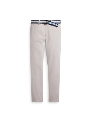 Belted Stretch Skinny Chino