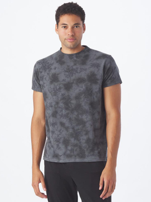 Salton Short Sleeve: Black Tie-dye