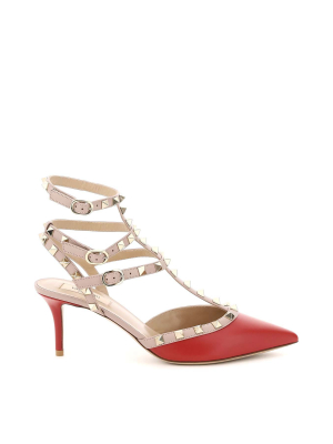 Valentino Garavani Rockstud Strapped Pumps