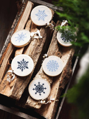 Nordic Embroidered Ornament - Dusk