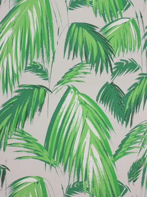 Tropicana Wallpaper In Grass And Pebble By Matthew Williamson For Osborne & Little