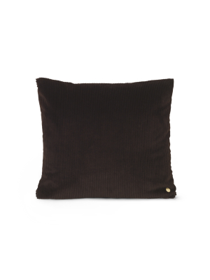 Corduroy Cushion In Chocolate