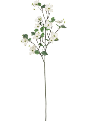 Sullivans Artificial Dogwood Spray 54"h Off-white Flowers