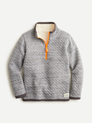 Kids' Half-zip Reversible Quilted Pullover