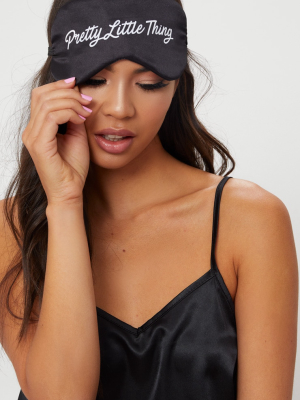 Prettylittlething Black Satin Sleep Mask