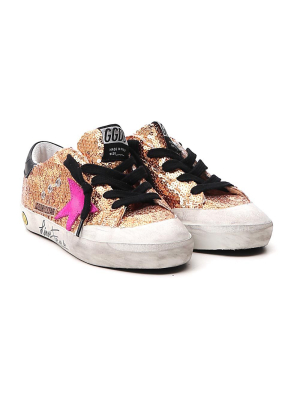 Golden Goose Kids Superstar Glitter Sneakers