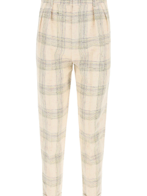 Isabel Marant Check-pattern Cropped Pants