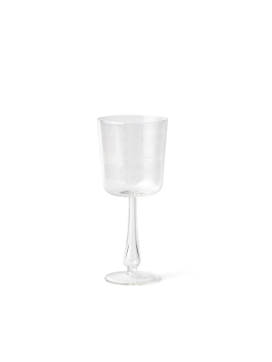 Luisa Calice Stem Glass In Clear (set Of 2)