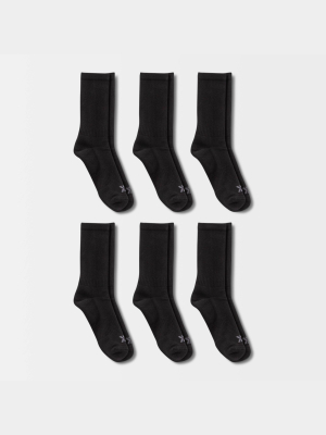 Men's Active Crew Socks 6pk - All In Motion™ 6-12