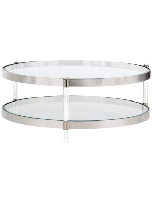 York Coffee Table, Lucite