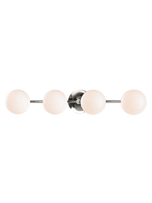 Fleming 4 Light Bath Bracket Polished Nickel