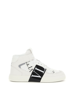 Valentino Garavani Vltn Print High-top Sneakers