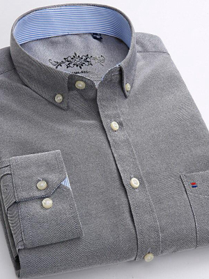 Pologize™ Solid Regular Fit Button-down Shirt