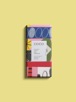 Coco Chocolatier Rhubarb & Ginger Milk Bar