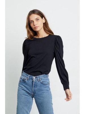 Rails Women's Emilia Puff Shoulder Shirt - Black