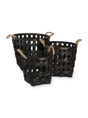 Tag Lattice Basket Set Of 3