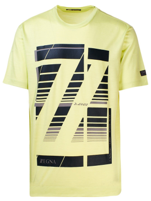 Z Zegna Logo Print Crewneck T-shirt