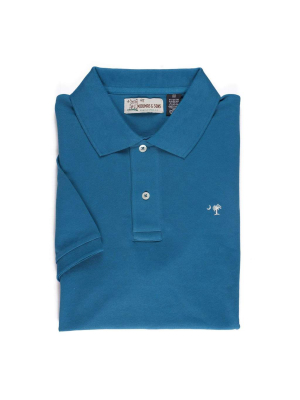 Palmetto Polo- Periwinkle