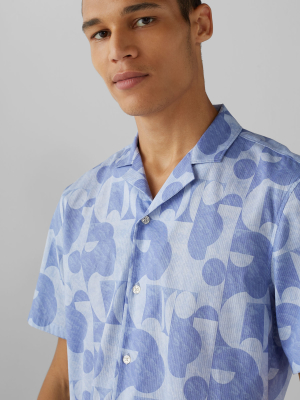 Short Sleeve Modern Print Shirt