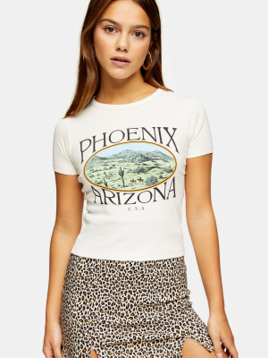 Petite Ecru Phoenix Arizona T-shirt