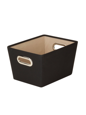 Honey-can-do Small Storage Bin Black
