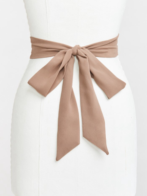 Bridesmaid Sash ~ Dune Chiffon