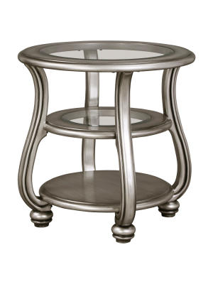 Coralayne End Table Silver Finish - Signature Design By Ashley