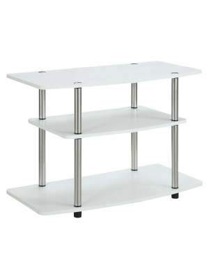 3 Tier Tv Stand White - Breighton Home