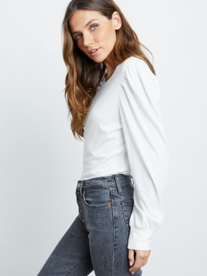 Rails Women's Emilia Puff Shoulder Shirt - White