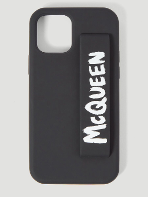 Alexander Mcqueen Graffiti Logo Printed Iphone 12 Pro Case