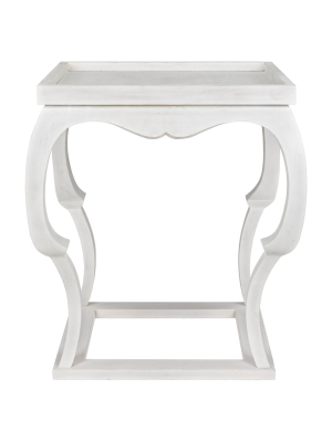 Noir Bellini Side Table - Wash White