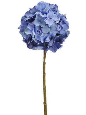Blue Hydrangea Silk Flower - 21"