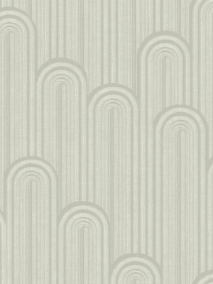 Speakeasy Wallpaper In Pearlescent Beige From The Deco Collection By Antonina Vella For York Wallcoverings