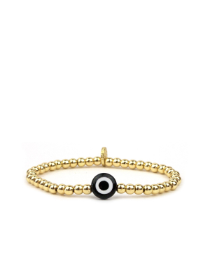 Glass Bead Evil Eye Ball Bracelet