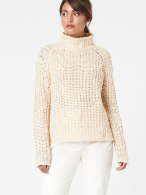 Sofia High Neck Knit Jumper