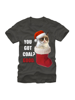 Men's Grumpy Cat You Got Coal T-shirt