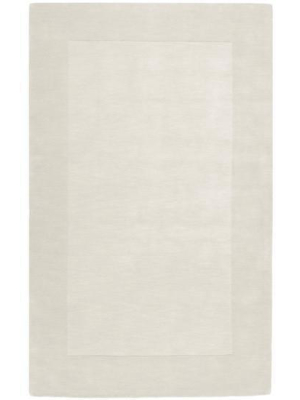 Mystique Collection Wool Area Rug In Parchment And Winter White