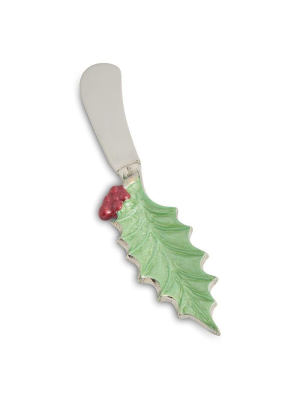 Julia Knight Holly Sprig Spreader In Mojito - Set Of 4